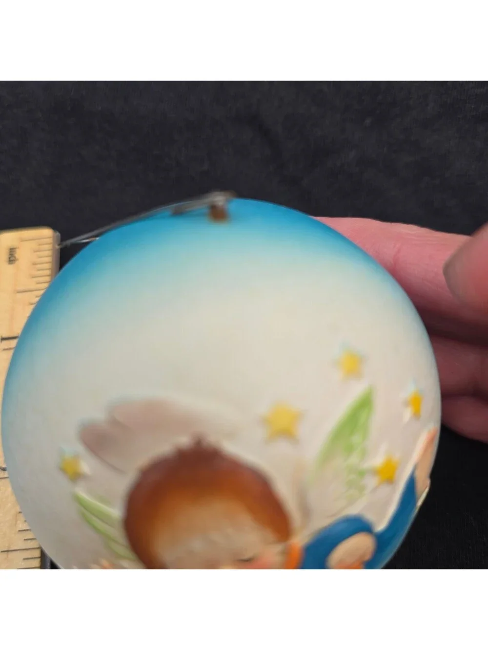 Vintage 1978 ANRI Ferrandiz Angel with Hearts Christmas Ornament Hand Crafted